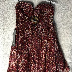 Bebe cheetah print mini dress